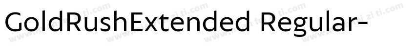 GoldRushExtended Regular字体转换